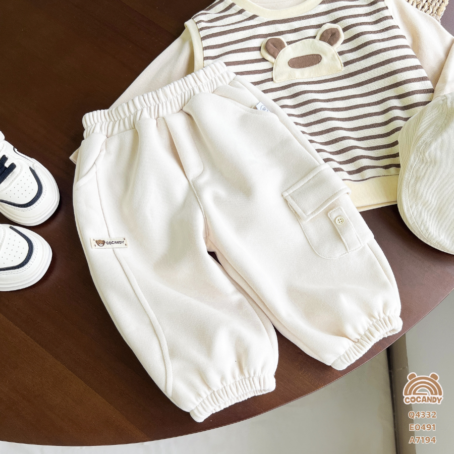 Quần dài BE phối 1 túi ốp sườn logo COCANDY_thumbnail_4