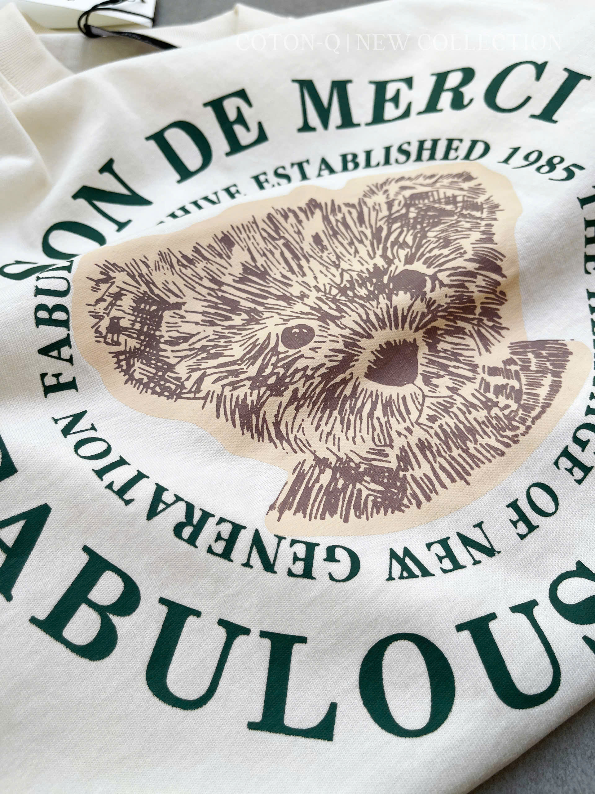 Áo thun kem in gấu_thumbnail_4