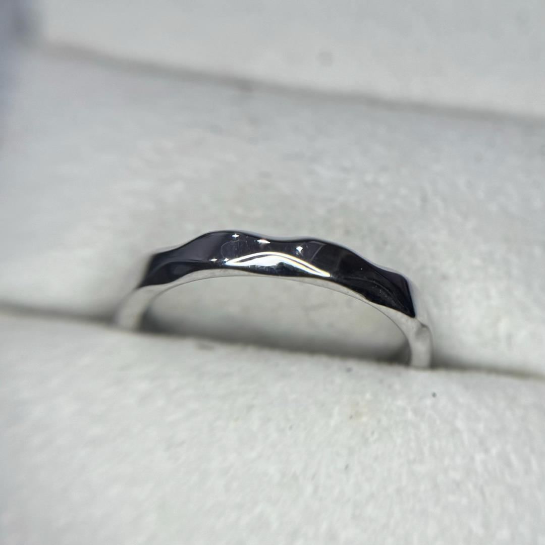 nhẫn cặp bạc si bạch kim kim cương dấu X và xoắn gấp freesize_thumbnail_3