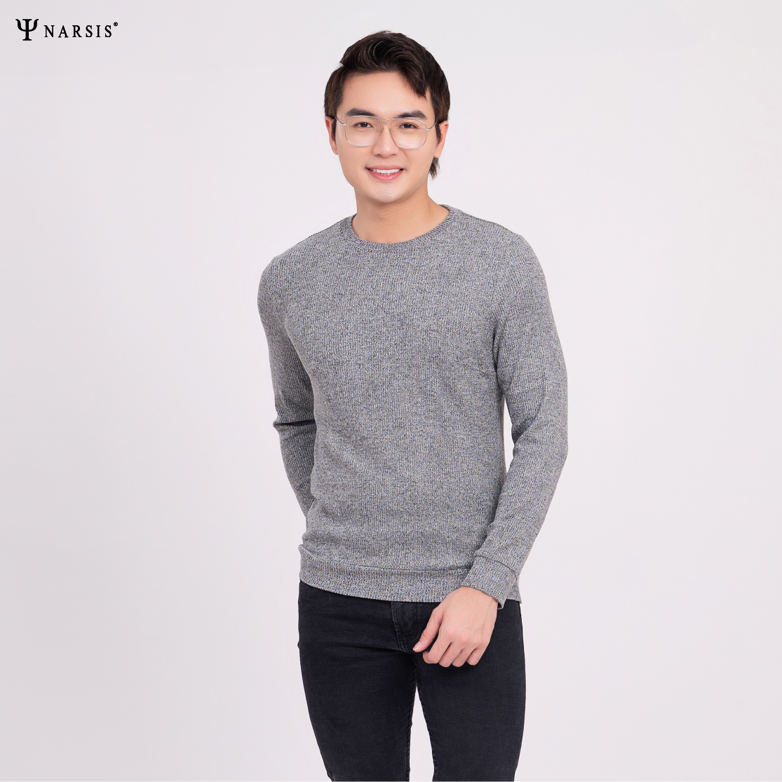 ÁO THU ĐÔNG NAM D0025 NARSIS VẢI LEN COTTON ẤM ÁP, THOÁNG MÁT, GIỮ ẤM TỐT, MỀM MẠI_thumbnail_2