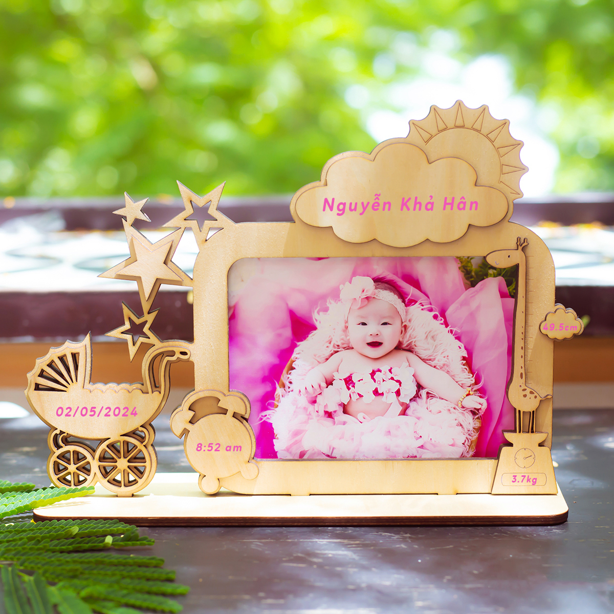 Khung Ảnh Gỗ Cho Bé - In Theo Yêu Cầu, Lưu Giữ Khoảnh Khắc (20x30 cm)_thumbnail_5