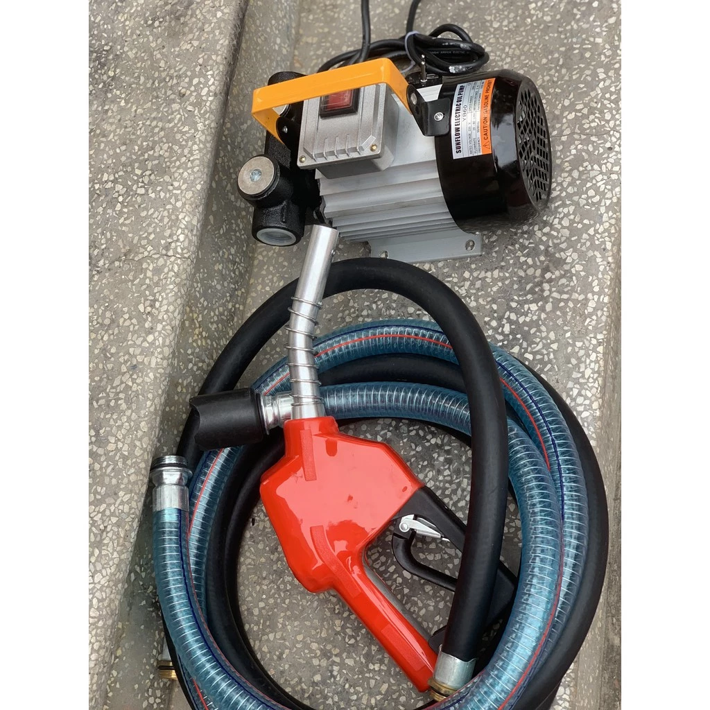 Máy Bơm Xăng, Bơm Dầu, Bơm Nhớt, Bơm Nhiên Liệu Dùng Điện 220v Có Đồng Hồ Báo Dung Lượng Lít_thumbnail_5