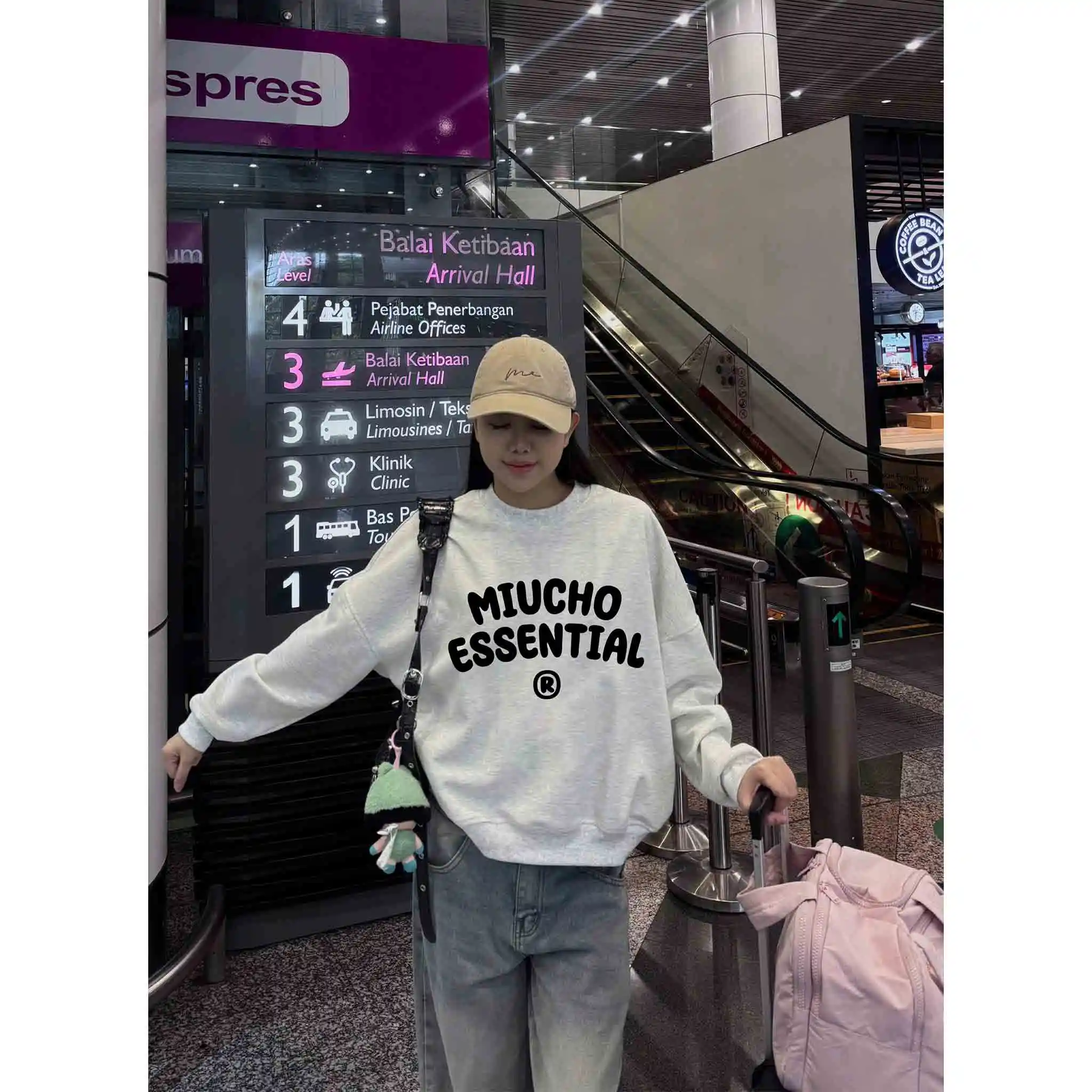 Áo Sweater boxy unisex Miucho Club vải nỉ 2 da cao cấp thoáng mát cổ tròn in chữ basic 2820_thumbnail_5