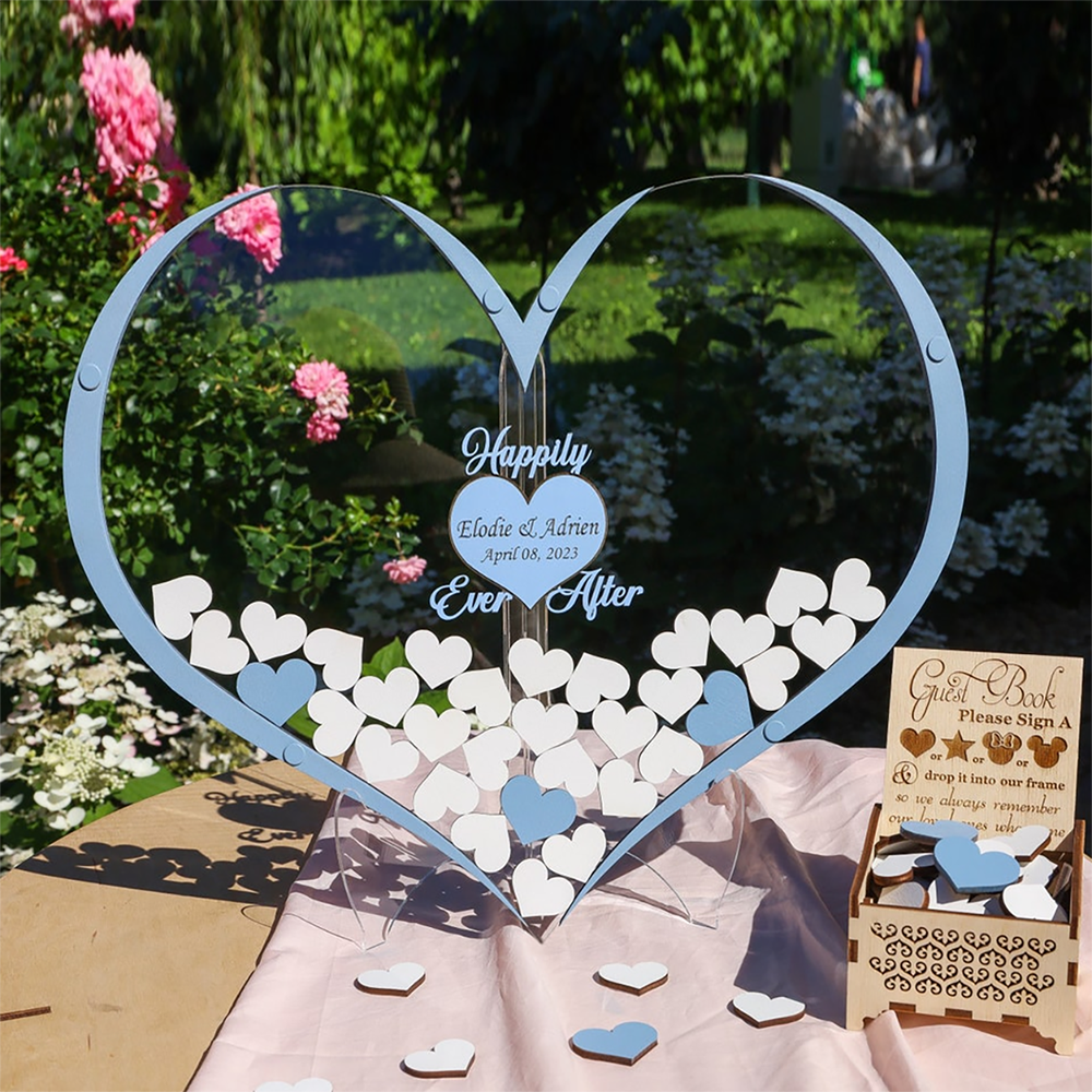 Tranh Thả Gỗ Đám Cưới, Sự Kiện, Công Ty, Sinh Nhật (Đủ phụ kiện) - Size tính theo chiều ngang_thumbnail_8