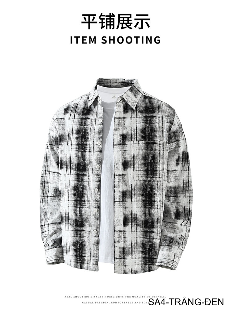 SA4 - Áo sơ mi nam dài tay phong cách Nhật, họa tiết , chất cotton mềm mại, dáng rộng thoải mái_thumbnail_8