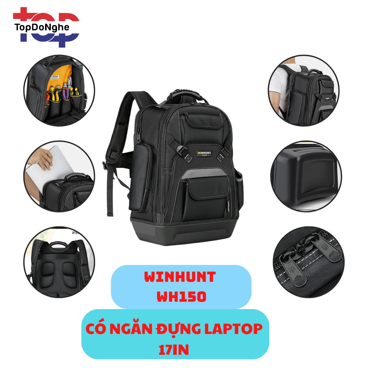 Balo đồ nghề EASEMAN WINHUNT cao cấp Balo đựng đồ nghề cơ khí sửa chữa điện nước, camera, thạch cao đế nhựa chống thấm nước có ngăn để laptop balo  đồ_thumbnail_6