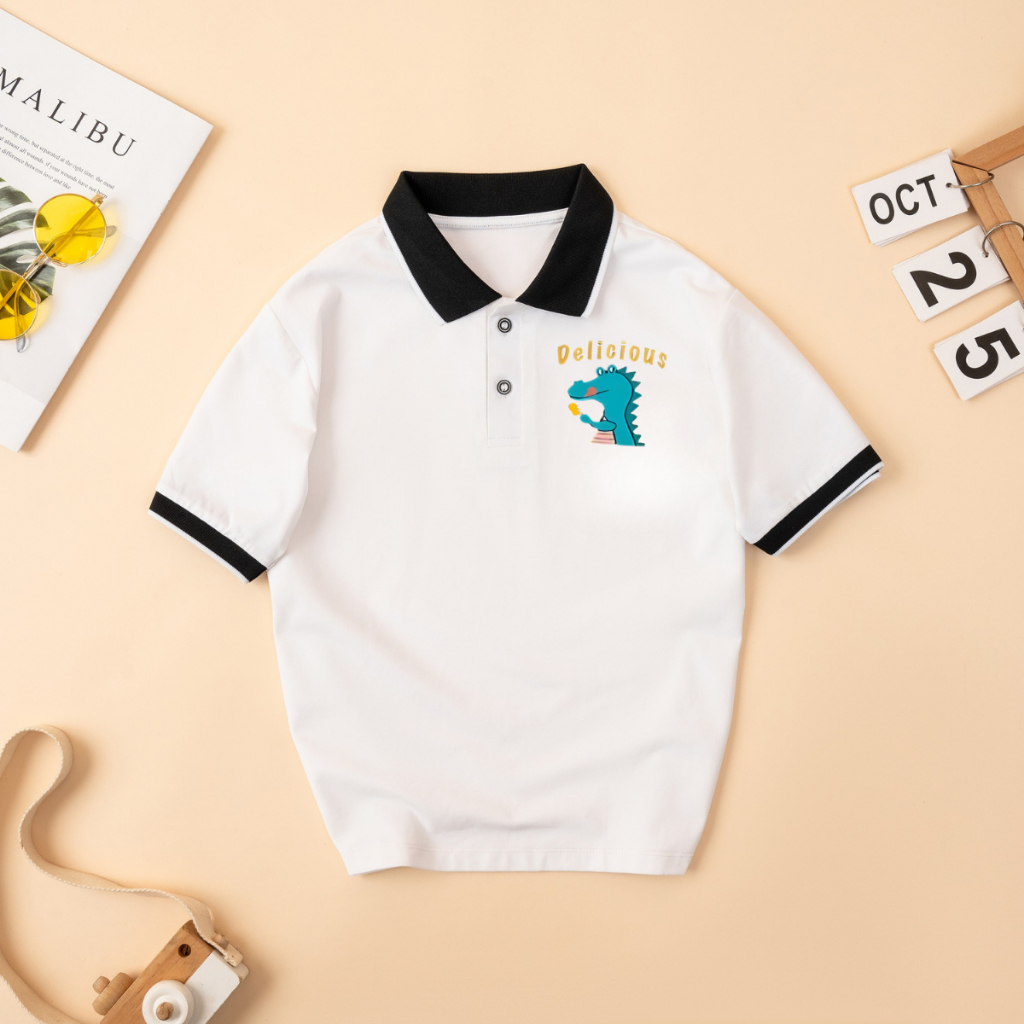 Áo Polo bé trai in hình Khủng long - Loza Kids PY3106_thumbnail_1