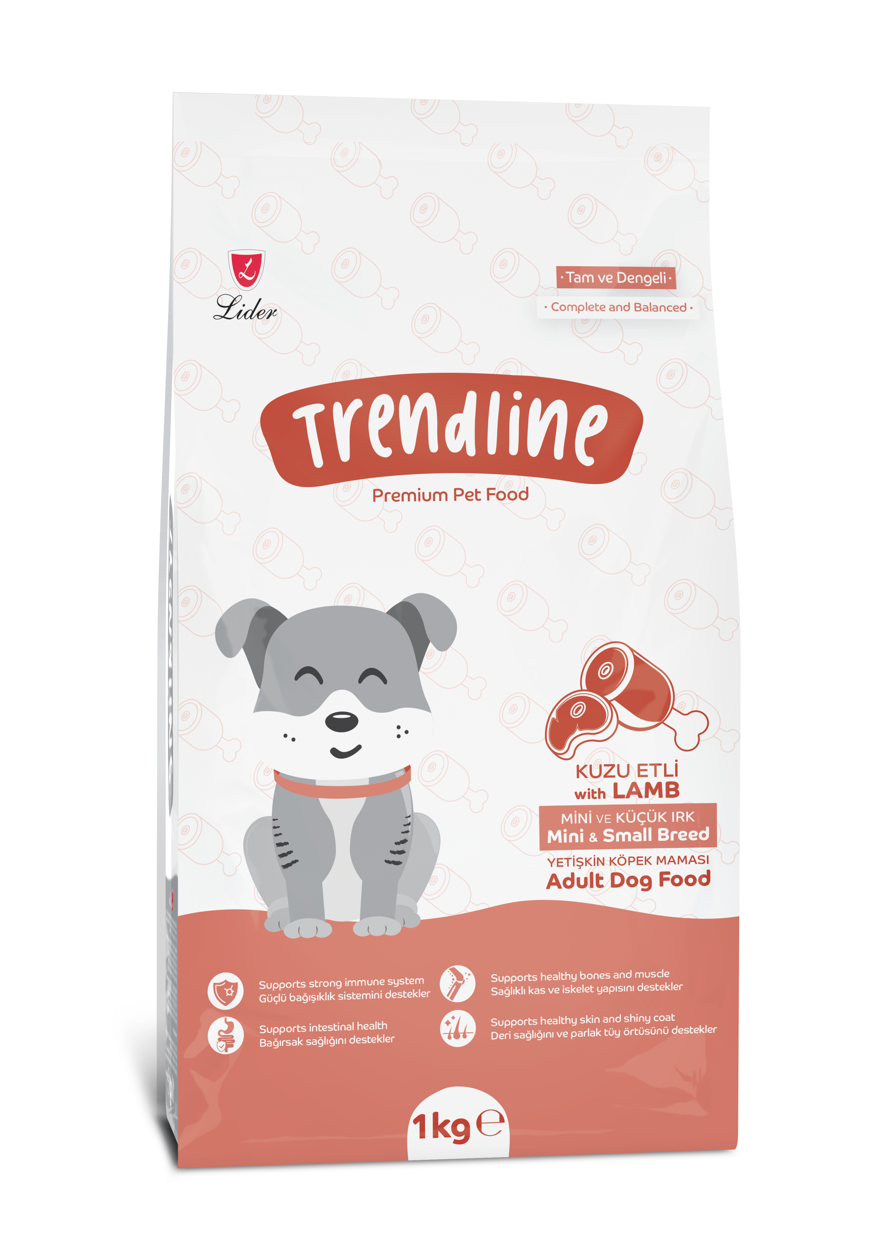 TRENDLINE PREMIUM PET FOOD MINI & SMALL BREED ADULT DOG FOOD WITH LAMB 1KG