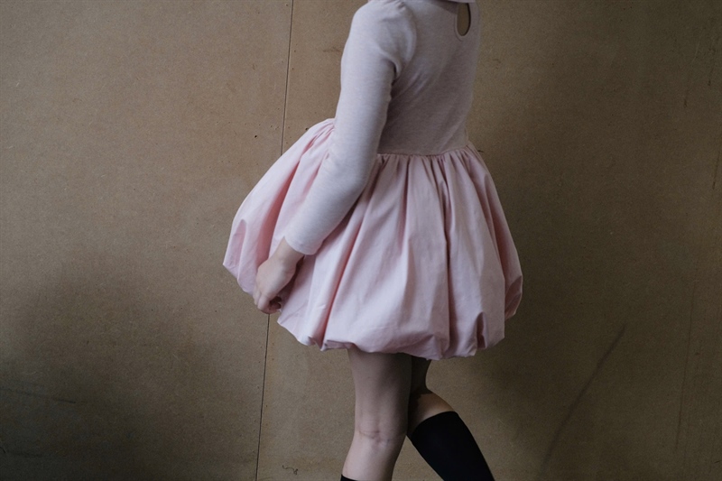 Long Sleeve Pumpkin Dress (Váy Bí Dài Tay Cổ Sen)