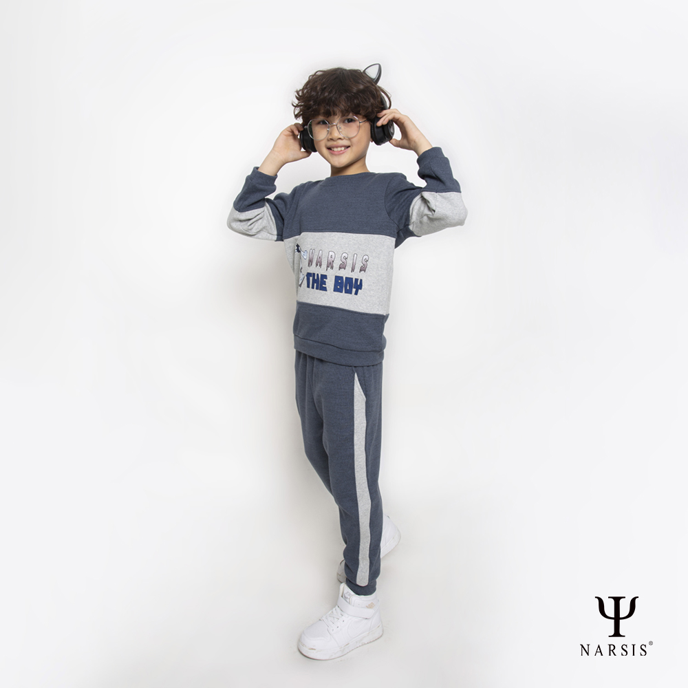 Bộ bé trai thu đông Narsis KE2061 chất cotton len, thiết kế giữ ấm hiệu quả._thumbnail_2