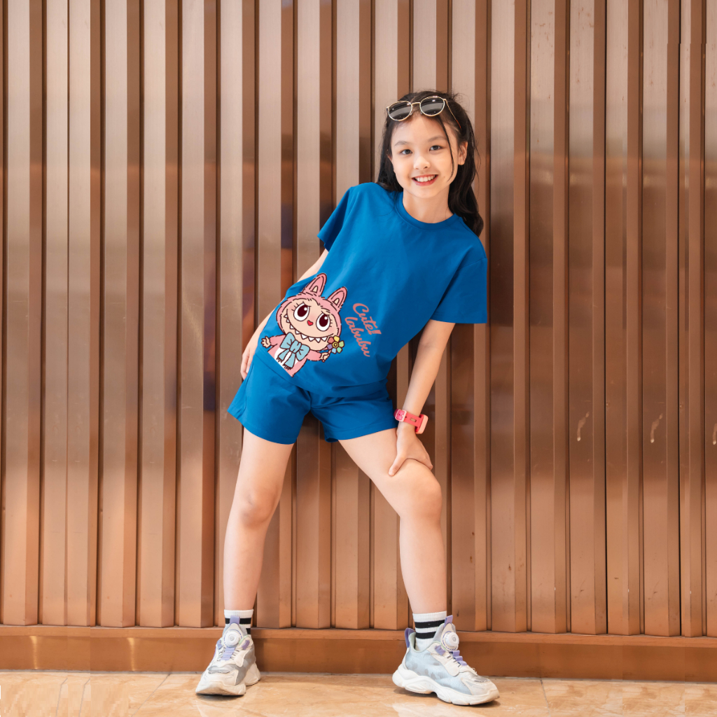 Bộ quần áo bé gái in hình 'Cute Labubu' - Loza Kids SB115_thumbnail_1