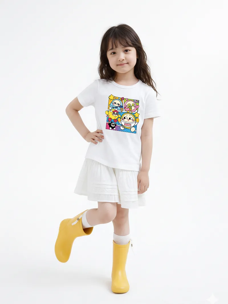 Áo thun bé trai bé gái form rộng hoạt hình Kado 3197_thumbnail_4