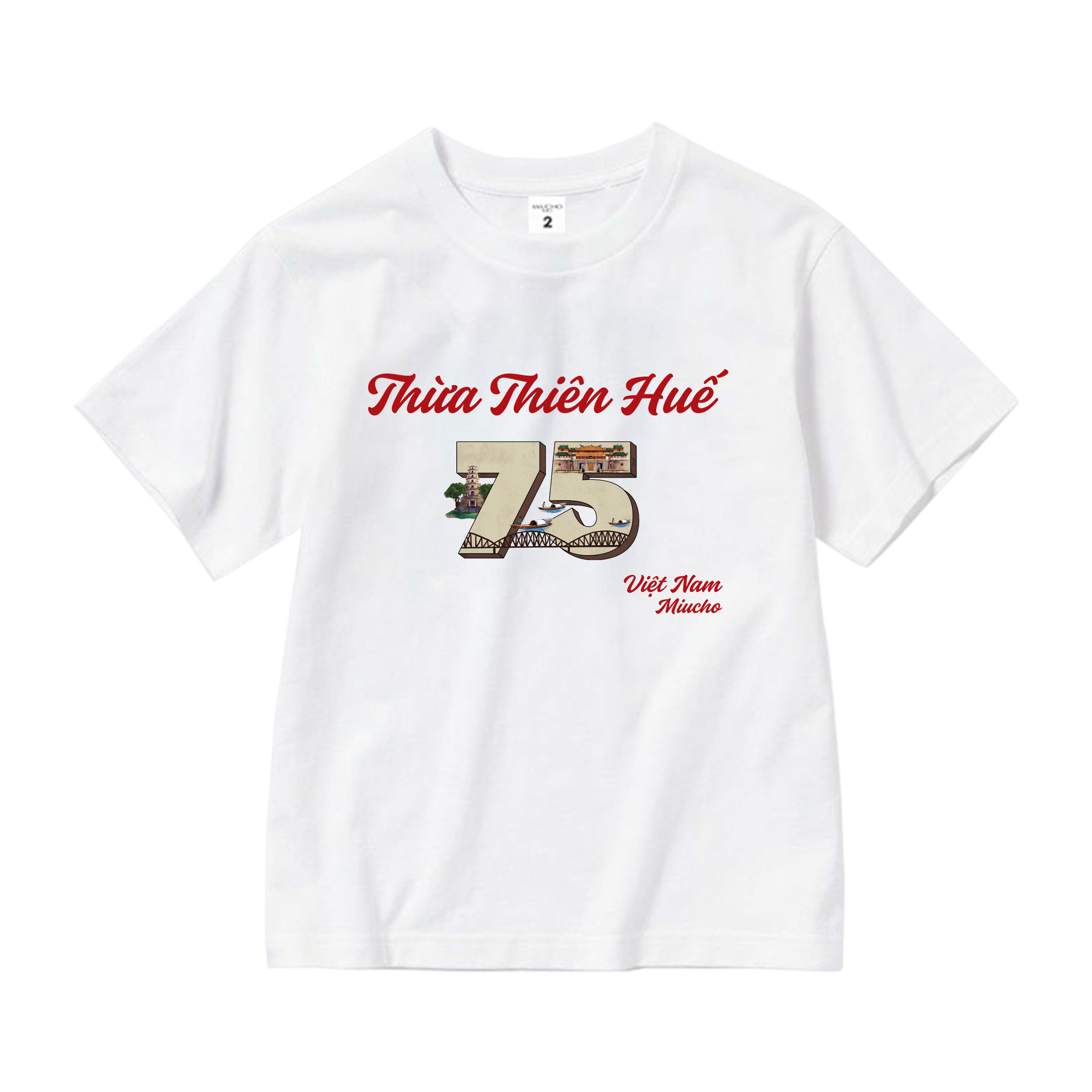 Áo thun du lịch Huế cho bé form rộng thoáng mát AED1307 Miucho Kid in mix_thumbnail_7