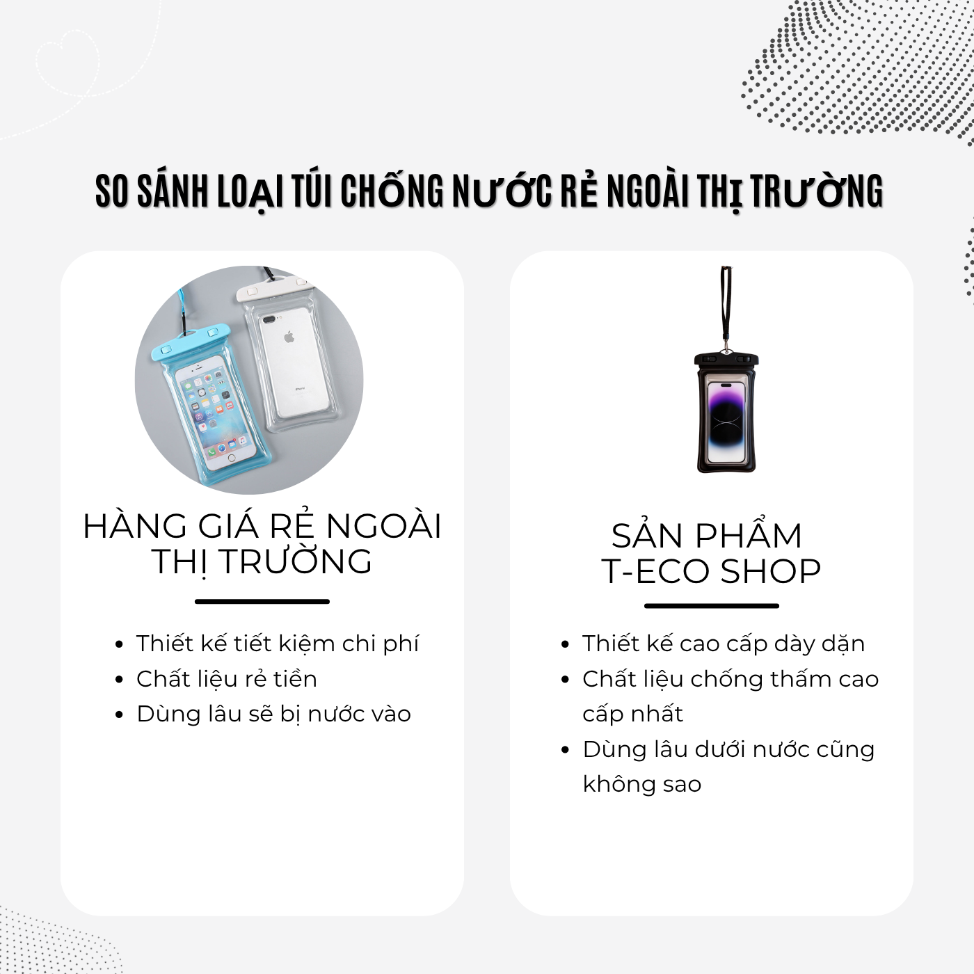 T-ECO SHOP Túi Chống Nước Điện Thoại 7 inch Full Màn – Chụp Ảnh, Quay Video Dưới Nước, Đi Biển Bơi Lội_thumbnail_7