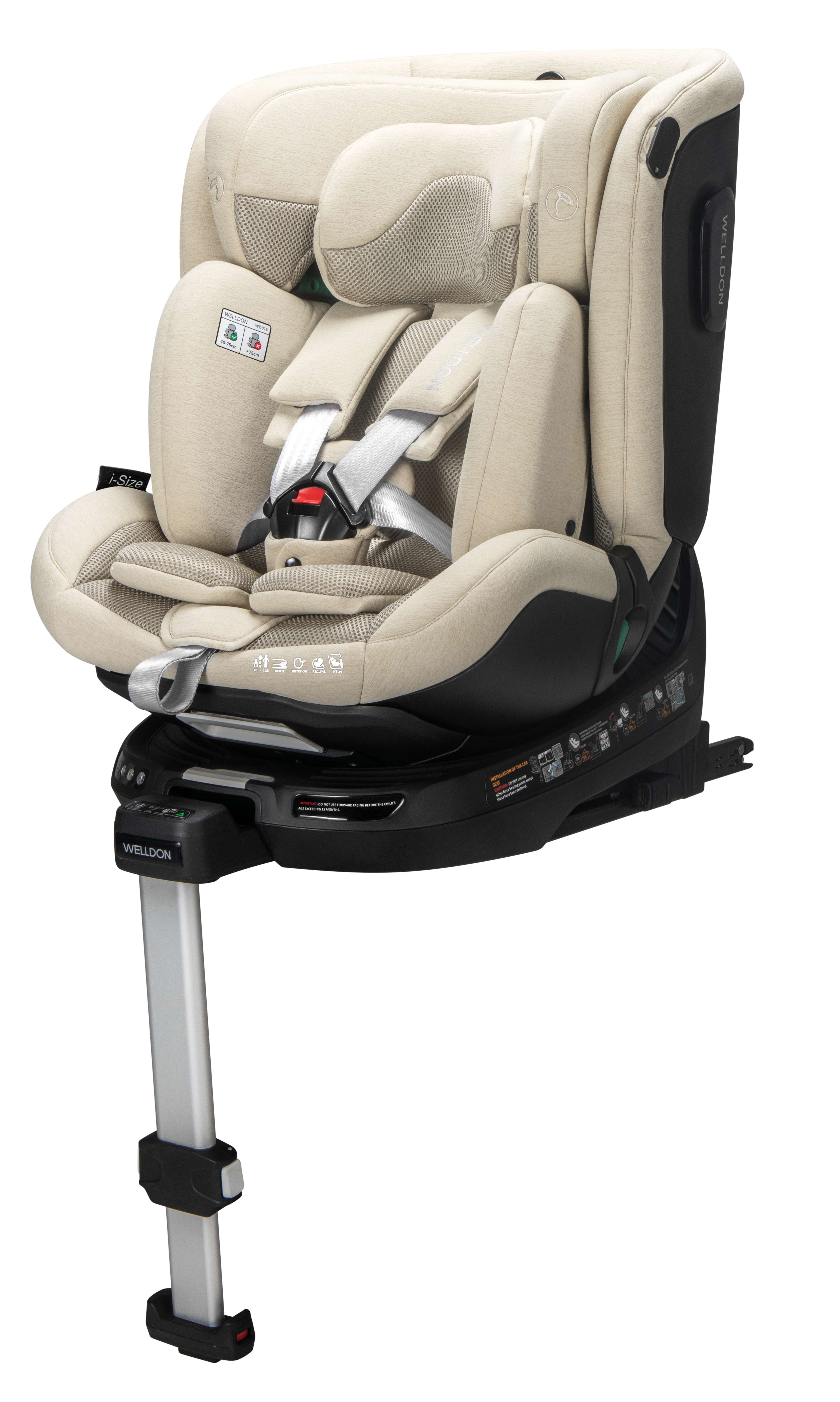 Ghế ngồi an toàn trên ô tô cho trẻ em Welldon Smart Rotate 2 Pro+ 40-125cm  [NHẬP CODE 