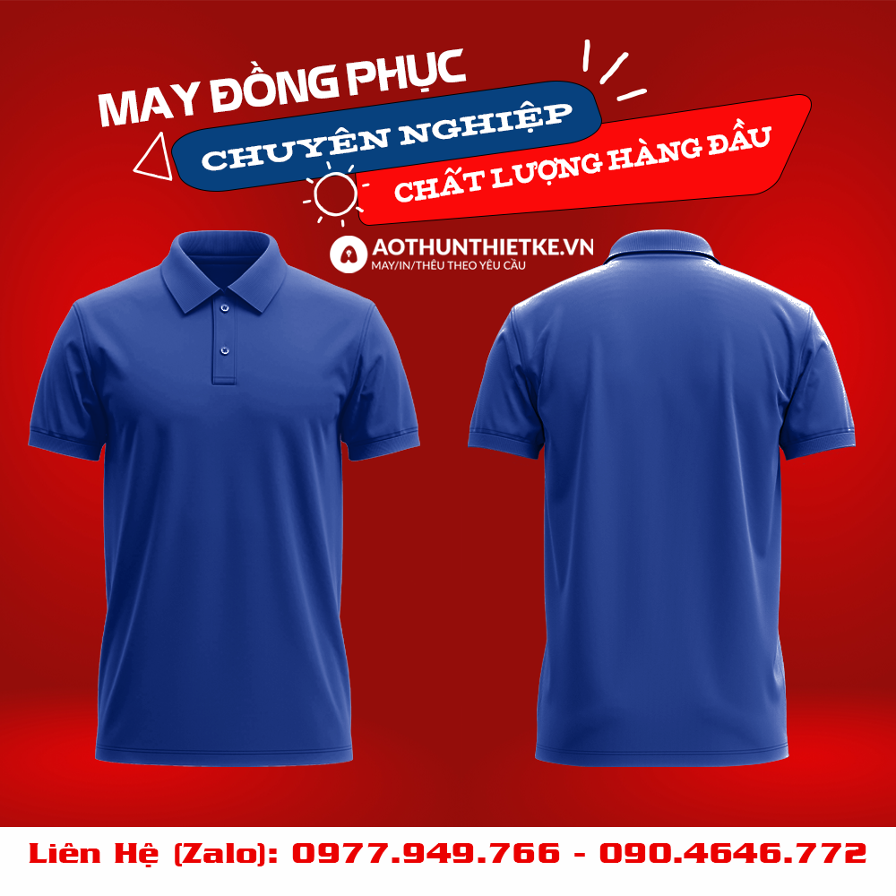 Áo Đồng Phục Polo Basic Xanh Bích_thumbnail_0