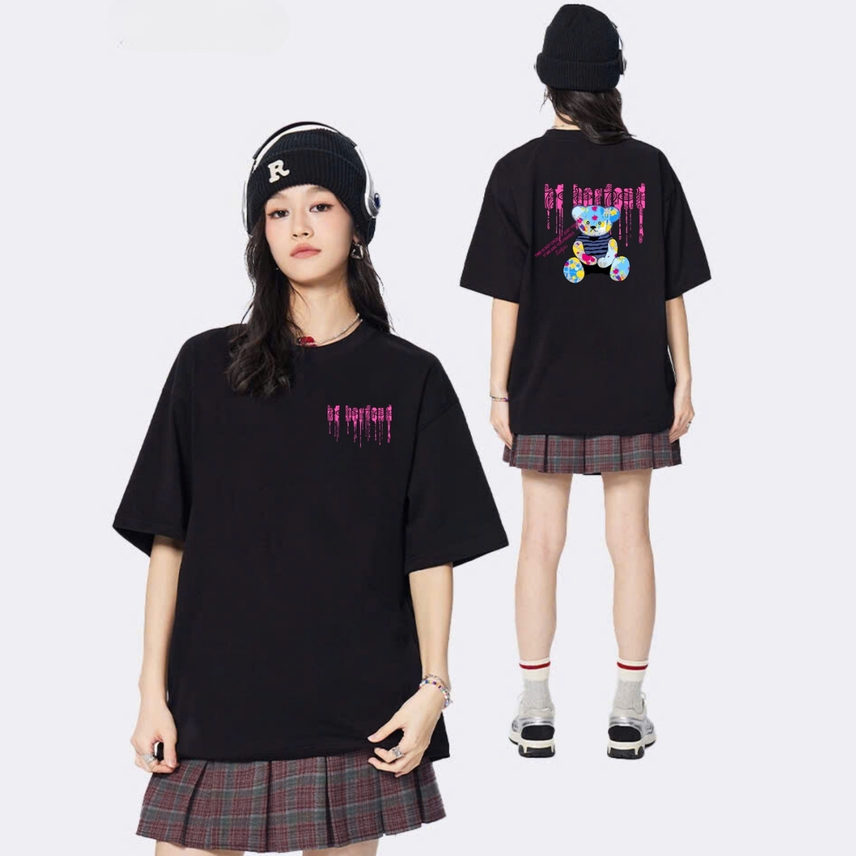 Áo thun unisex nam nữ form rộng hình Gấu Borfend local brand 𝐖𝐞 𝐓𝐞𝐞 - WU0889
