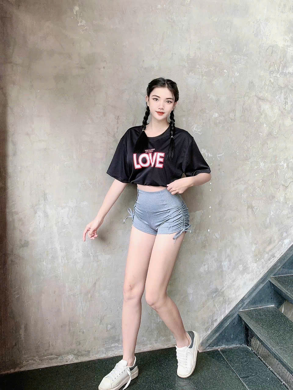 Áo Tank Thể Thao Love Dáng Croptop Dây Rút_thumbnail_14