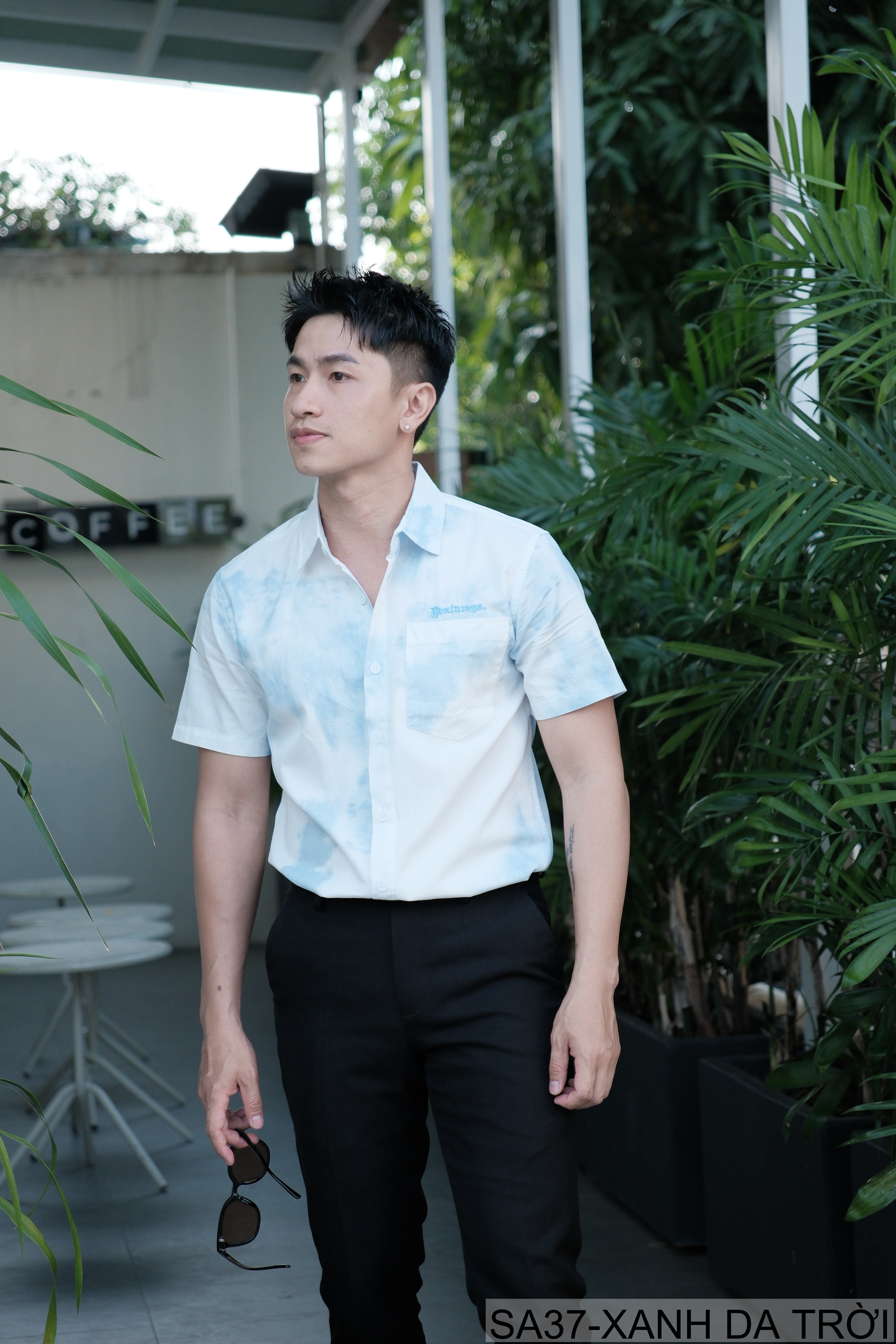 SA37 - Áo sơ mi nam tay ngắn cổ lật in hoa tie-dye phong cách Hàn Quốc mùa hè_thumbnail_12