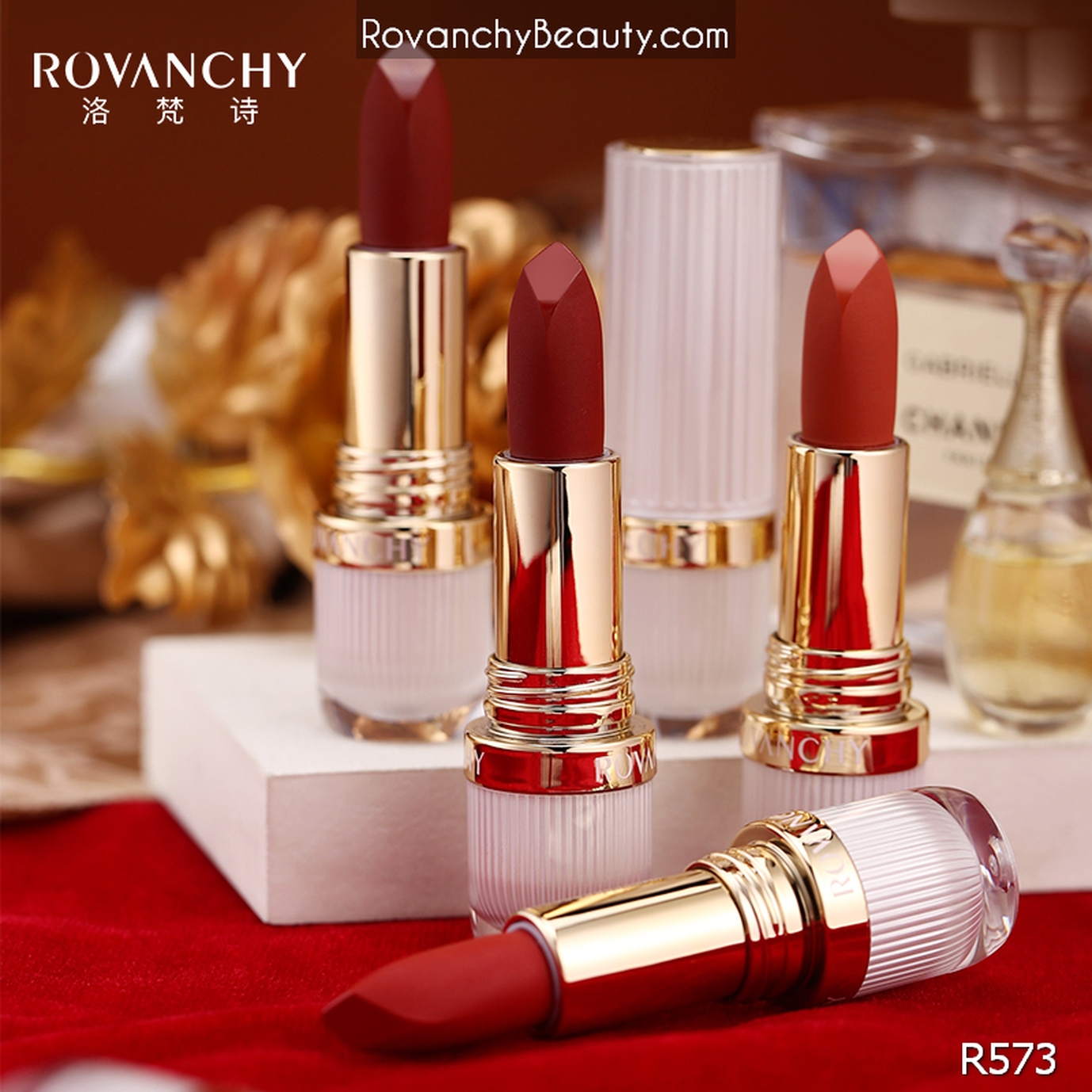 Son môi dưỡng ẩm R573 ROVANCHY – Lên màu chuẩn, bền lâu, bảng màu sang trọng_thumbnail_3