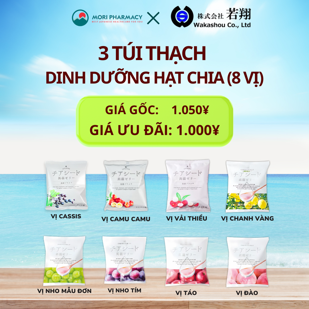 3 thạch dinh dưỡng hạt chia