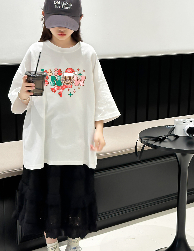 Áo thun bé gái giáng sinh noel from rộng chất vải cotton thoáng mát AED1712 Miucho Kid in graphic_thumbnail_5