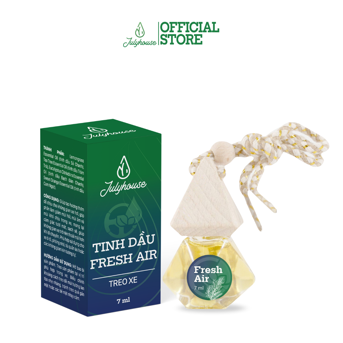 Tinh dầu treo xe Fresh Air Julyhouse 7ml