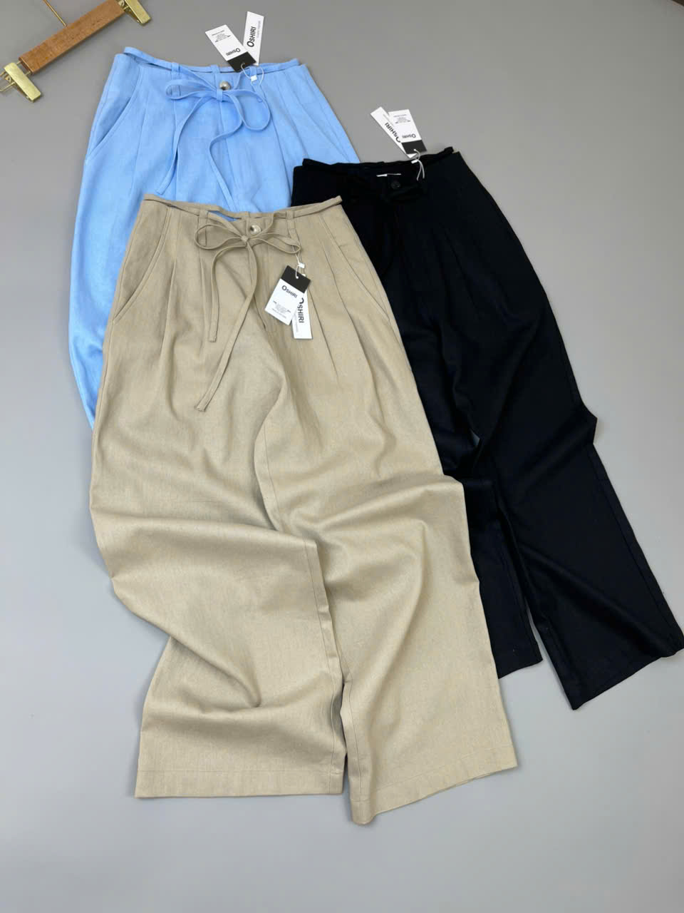 Q38 QUẦN SUÔNG LINEN 3 MÀU