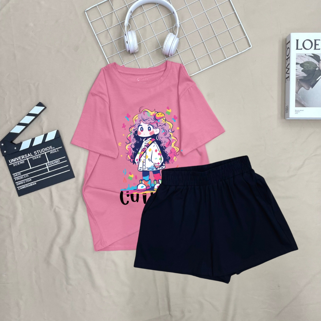 [Form rộng] Set đồ nữ mùa hè  in hình 'Cô Gái Cute Girl' - LOZA BP359-SB359_thumbnail_6