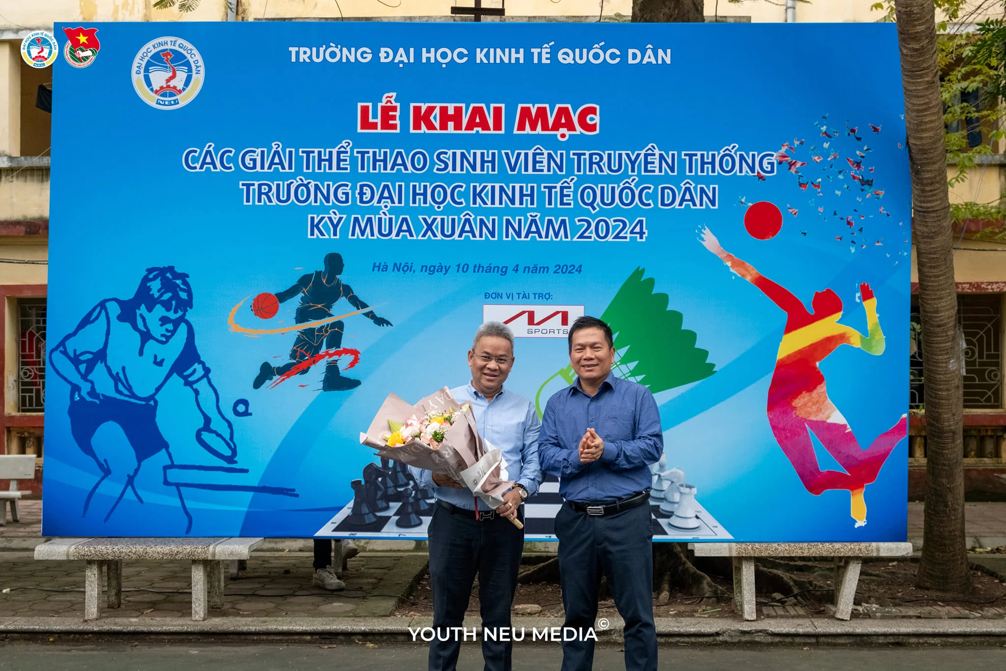 AA Sport nhà tài trợ độc quyền quyền bóng chuyền Dragon Master trong mùa Giải thể thao sinh viên truyền thống Trường Đại học Kinh tế Quốc dân, kỳ mùa Xuân năm 2024