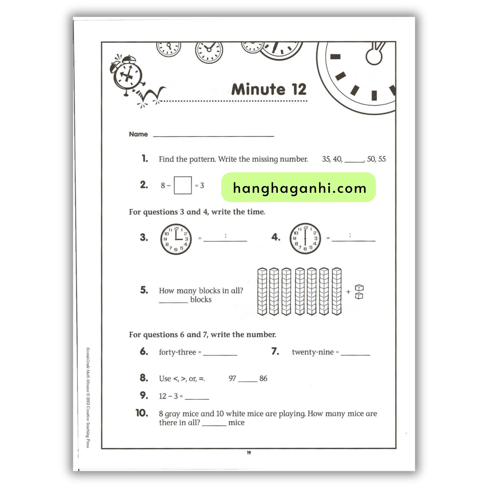 Math minutes - Bộ 8 cuốn Sách Toán Tiếng Anh kèm đáp án_thumbnail_5