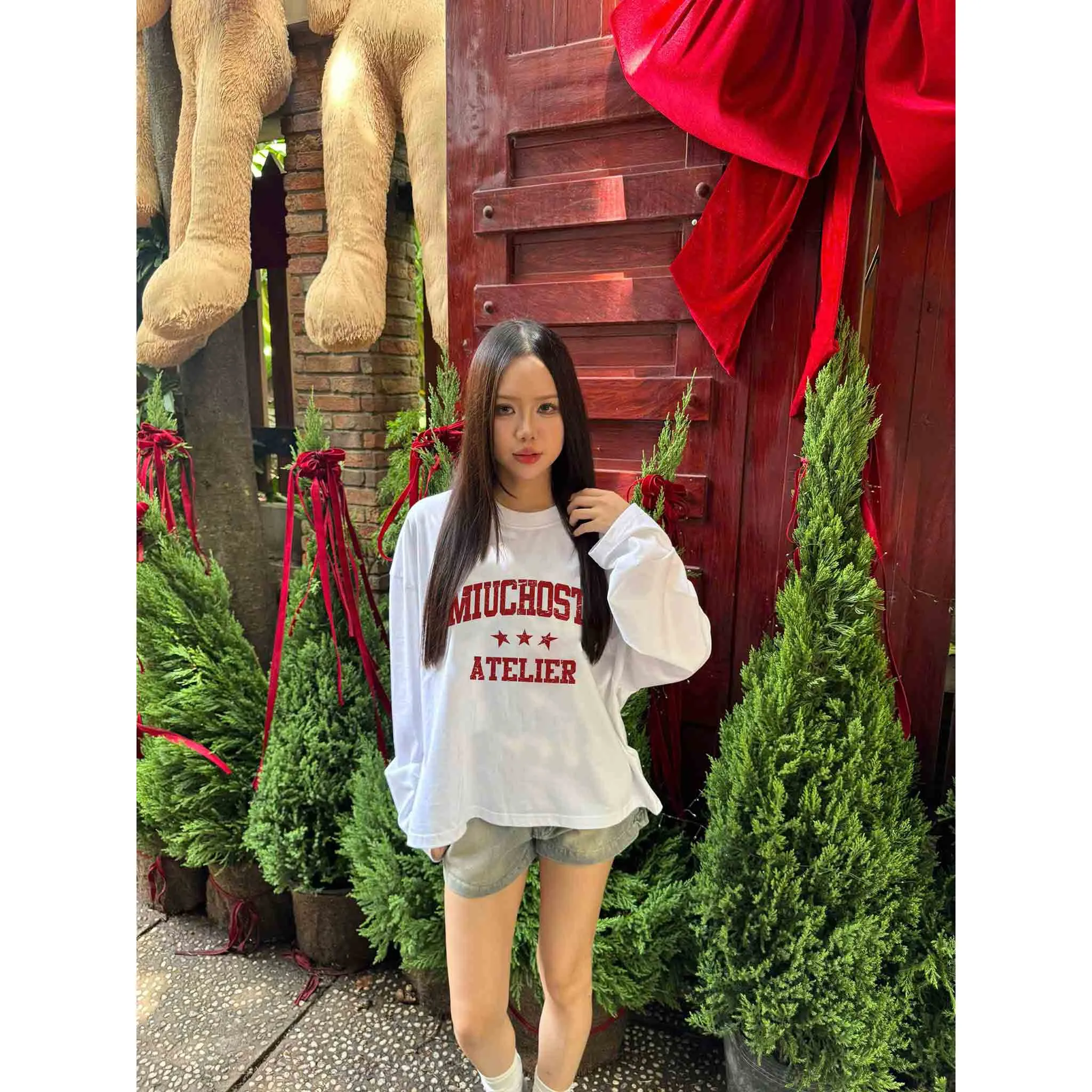 Áo thun boxy tay dài local brand Miucho Club vải cotton thoáng mát cổ tròn in mix 2676_thumbnail_2