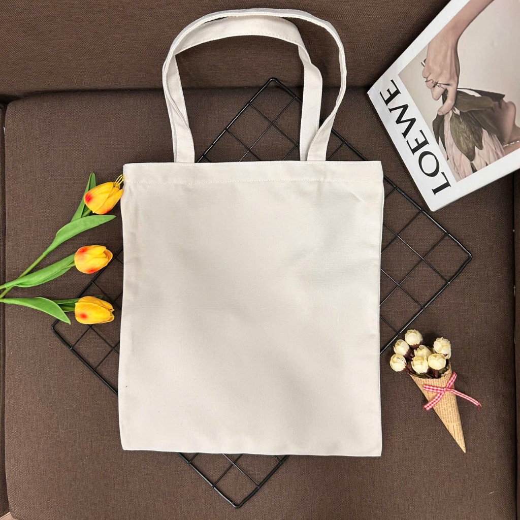 Túi tote vải canvas hình người tuyết, ông già Noel có khóa kéo và ngăn phụ WE TEE - WTU05_thumbnail_23