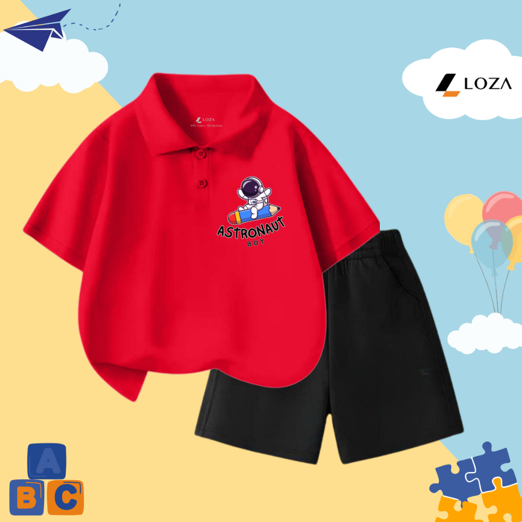 Bộ cộc bé trai in hình Phi hành gia - Loza Kids BO298_thumbnail_2