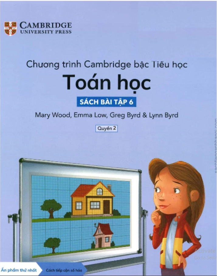 Sách - Cambridge bậc Tiểu học – TOÁN HỌC – Sách bài tập 6- Quyển 2 In Đen Trắng