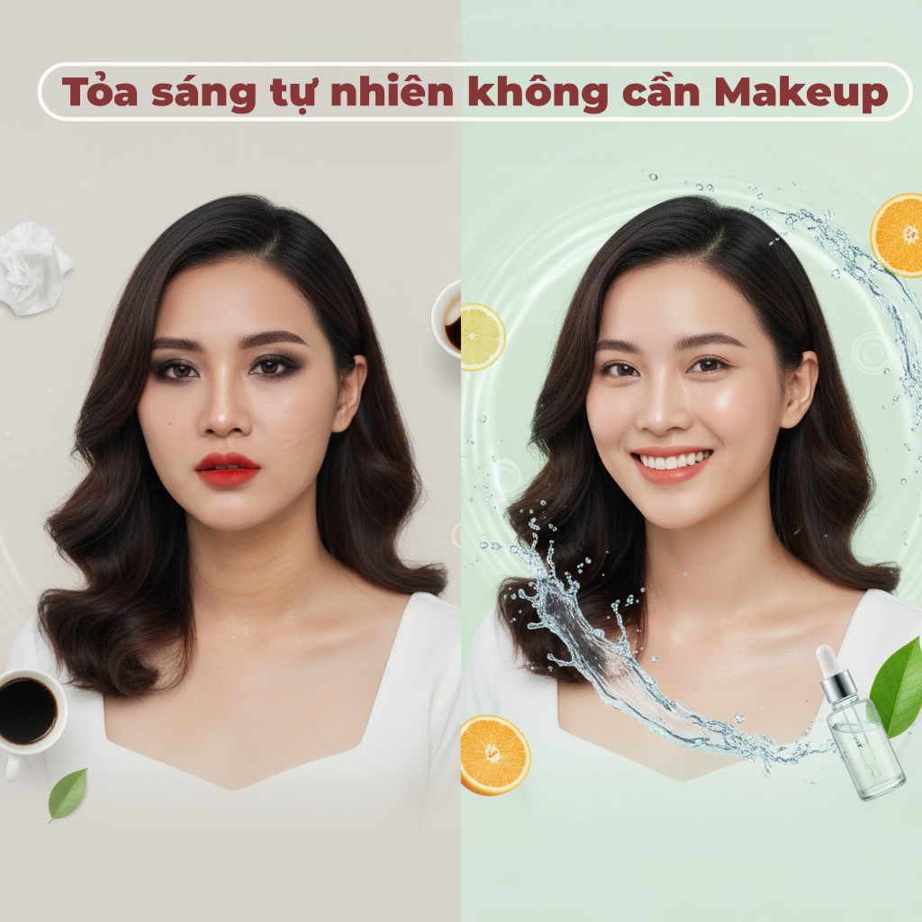 Làm sao để giữ da căng bóng tự nhiên mà không cần makeup?