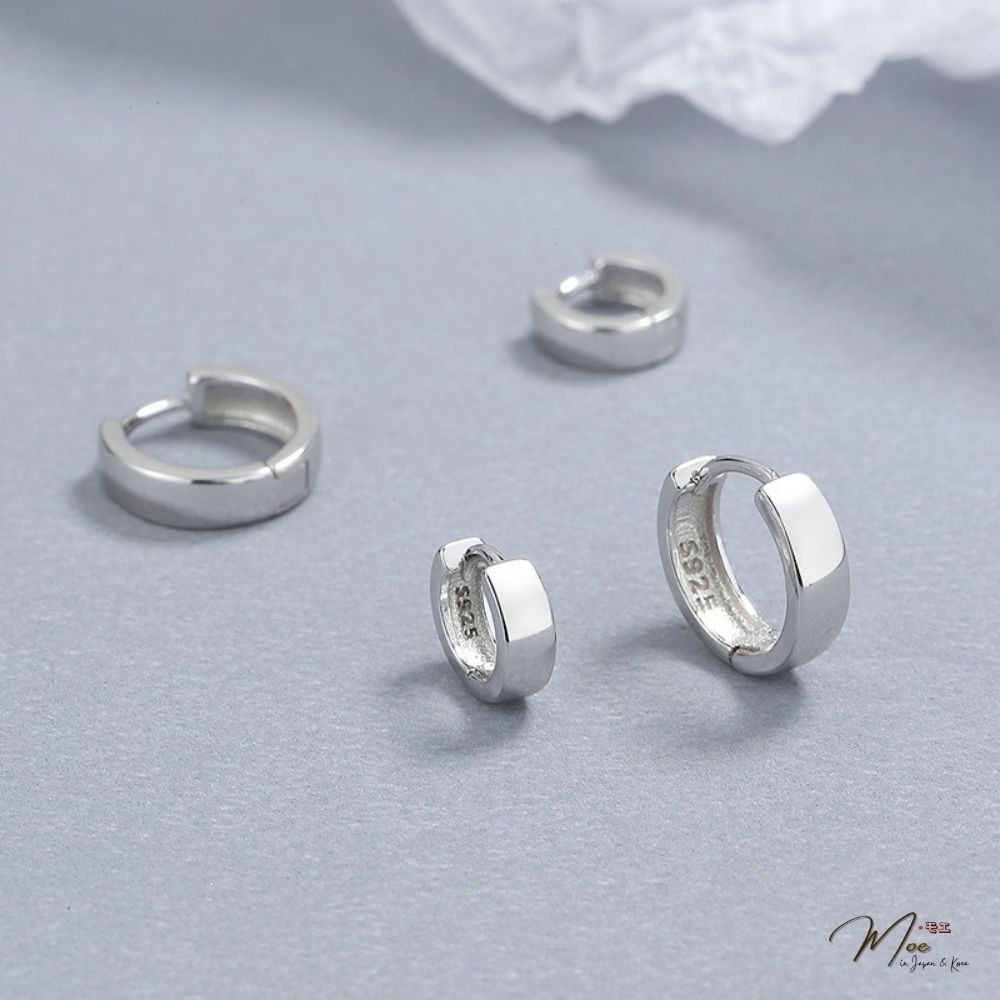 K216 - Khuyên tai bấm bản to viền nhám_thumbnail_3