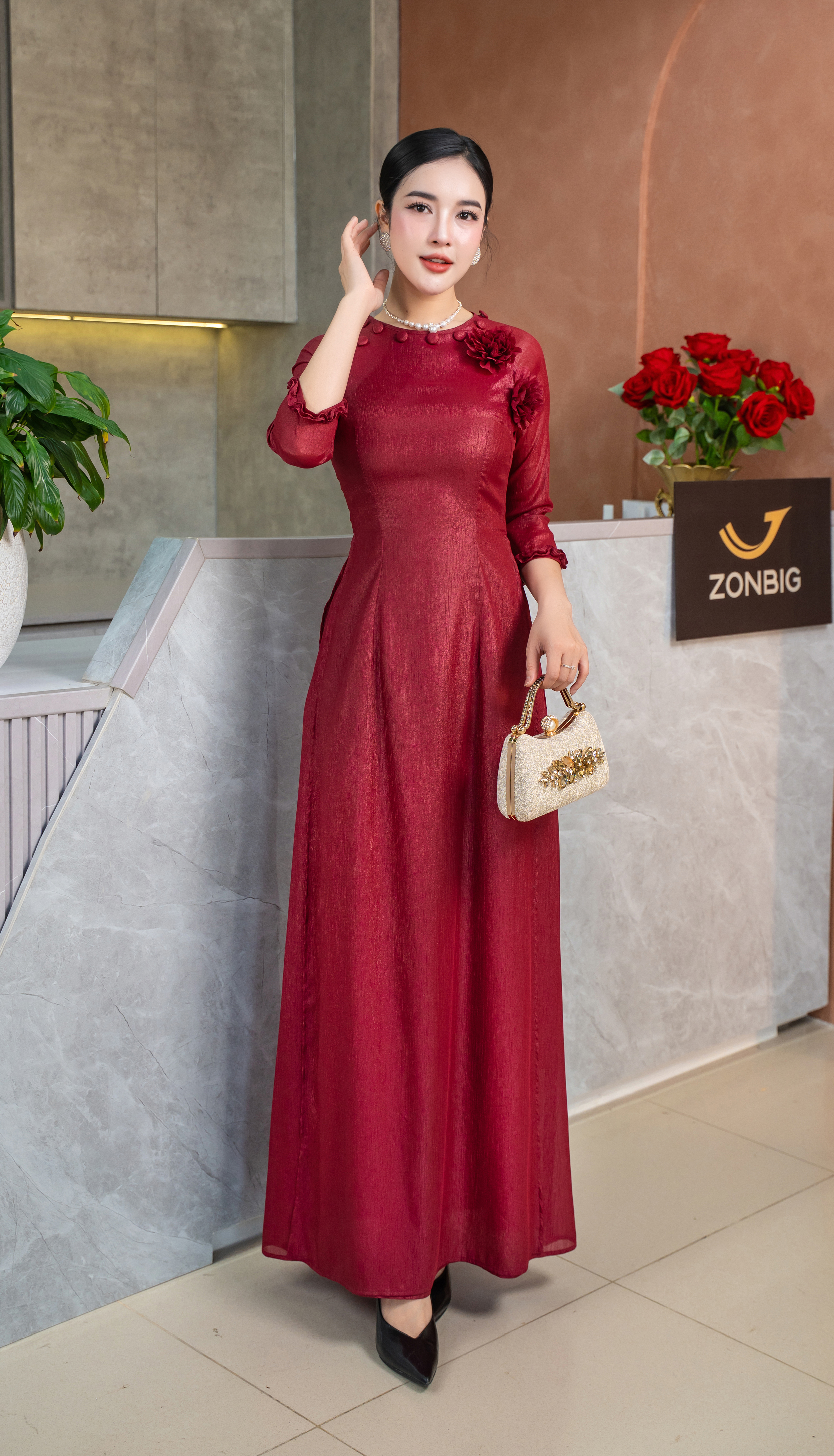 Đầm giả áo dài - Y1925 - Thương hiệu Zonbig_thumbnail_5