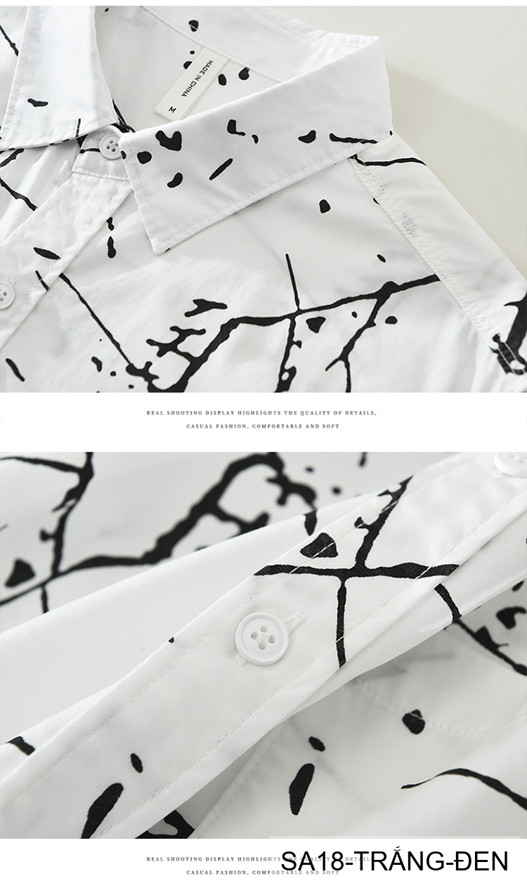 SA18 - Áo Sơ Mi Nam Tay Dài Phong Cách Nhật Bản In Hình Nghệ Thuật Dáng Rộng_thumbnail_14