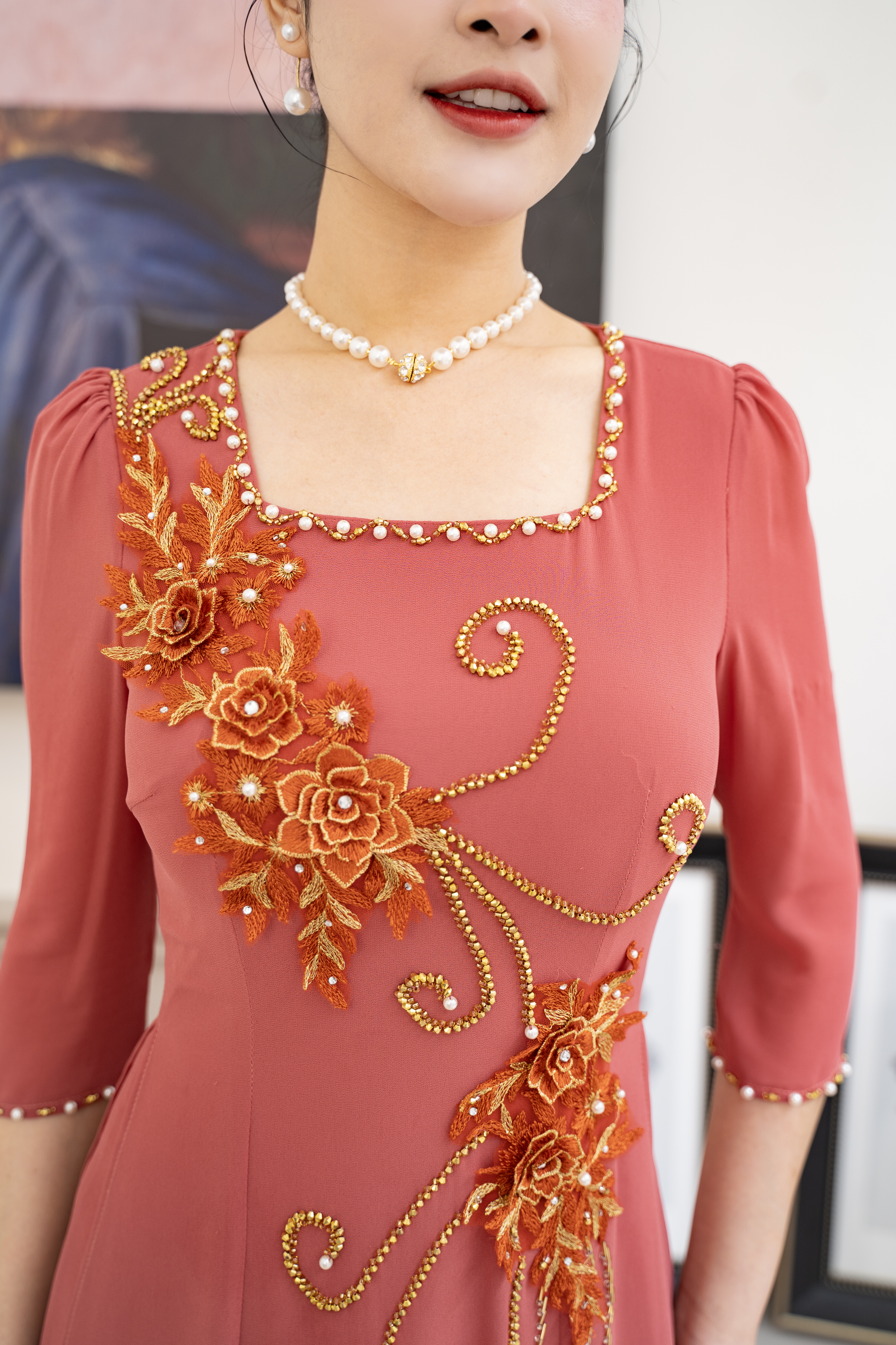 Đầm giả áo dài - Y1771 - Thương hiệu Zonbig_thumbnail_5