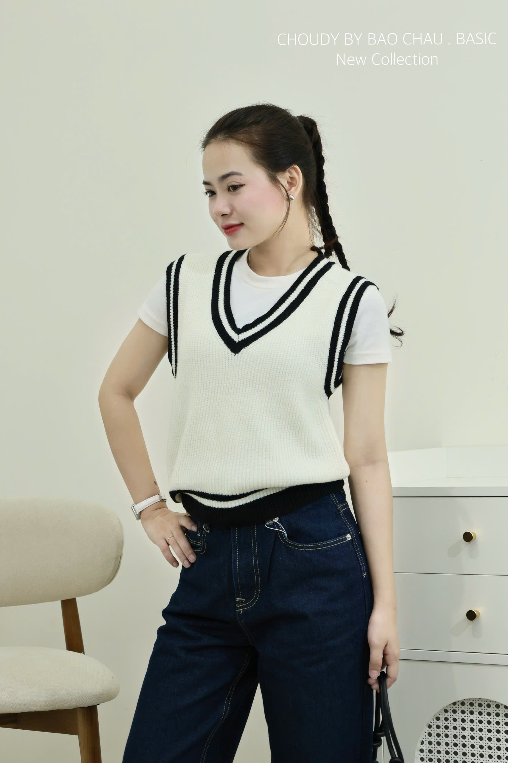 SALE A636 ÁO DỆT KIM 2 MÀU