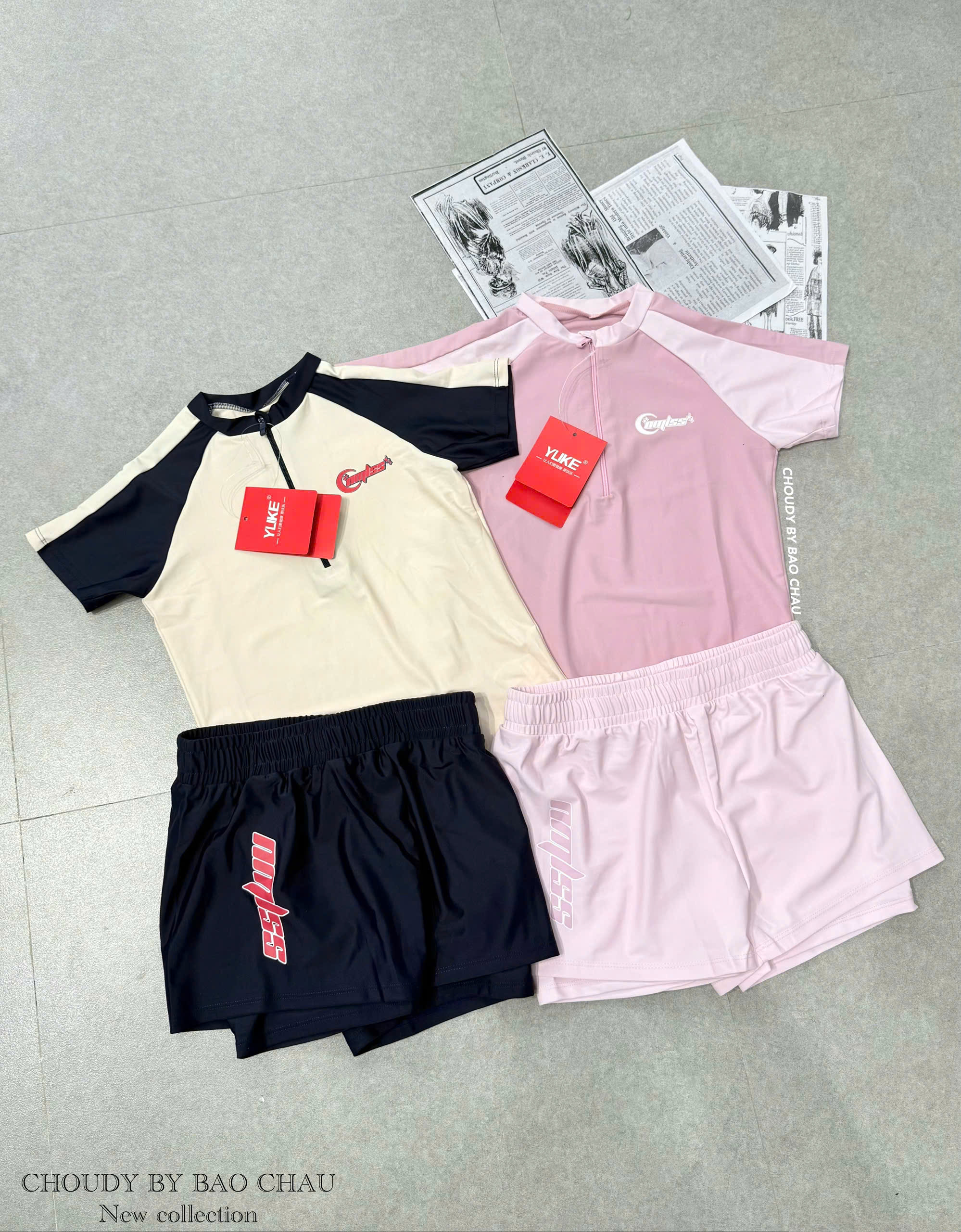 SALE S79 SET ĐỒ BƠI BÉ GÁI TAY NGẮN_thumbnail_1