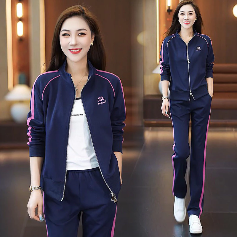 Bộ Thể Thao Thu Đông Kéo Khóa Nữ, Sét Đồ Bộ Thu Đông Nữ Chất Umi Cao Cấp_thumbnail_1