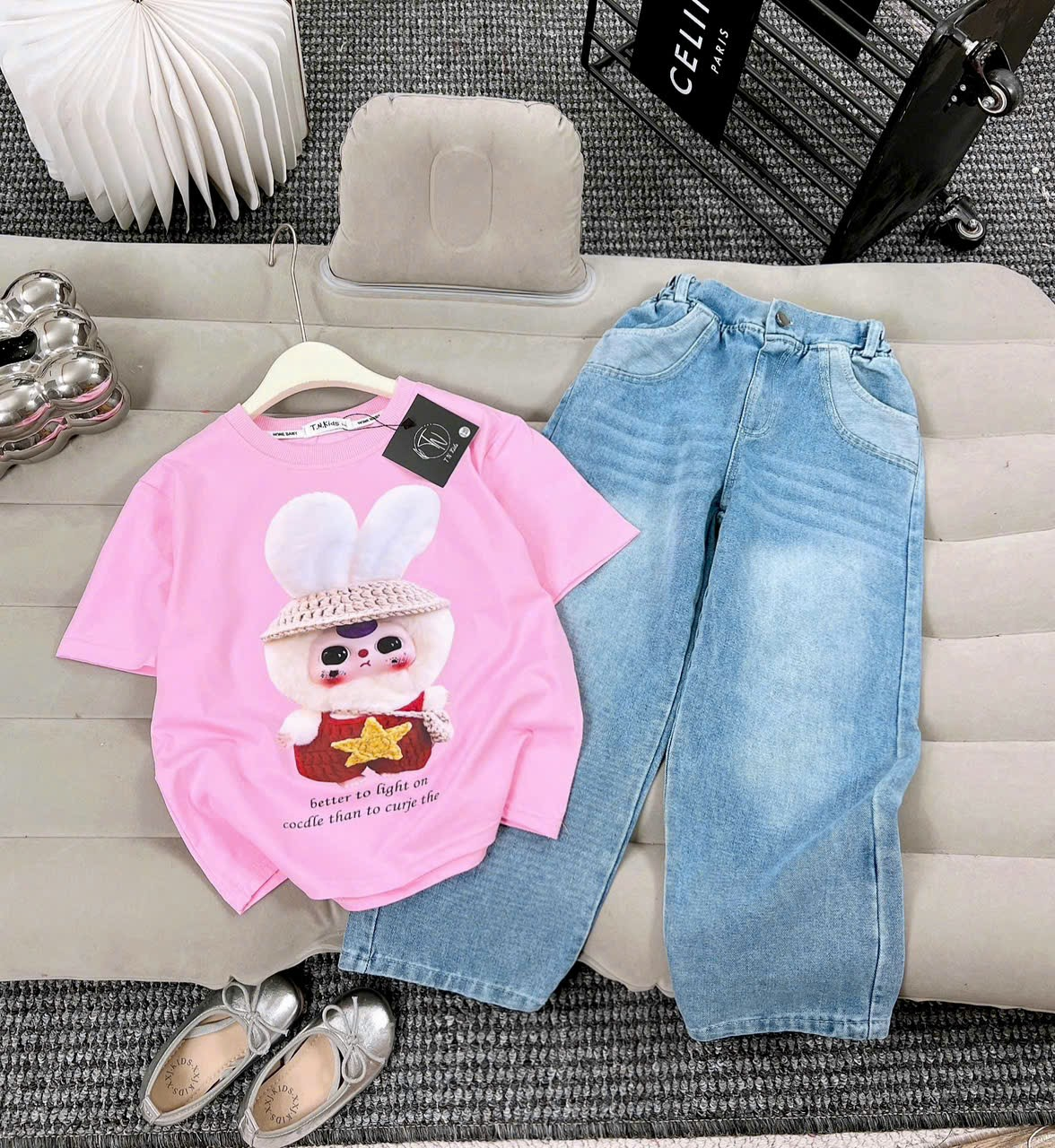 [H44] Jeans Baby đội mũ