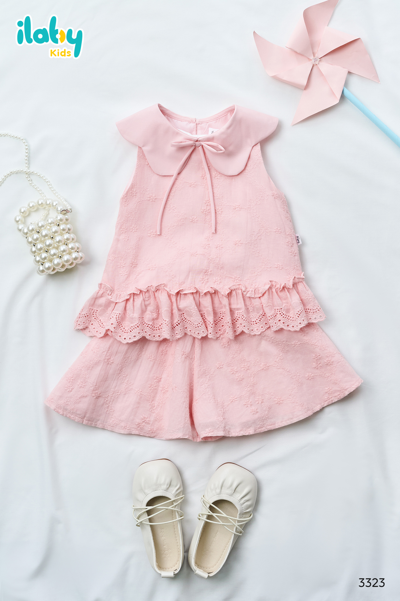 Bộ thô boi thêu cổ cánh sen