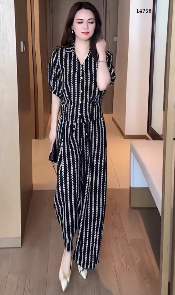 14758-Ống suông_Sét áo quần rời họa tiết kẻ sọc đen trắng ( lụa đũi)_thumbnail_5
