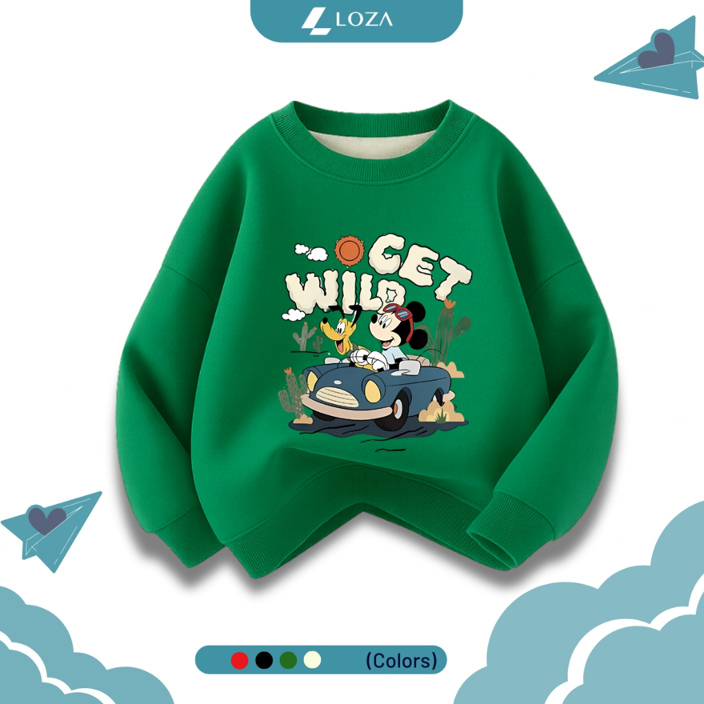 Áo nỉ sweater bé trai in hình Micky - Loza Kids IN3383_thumbnail_3