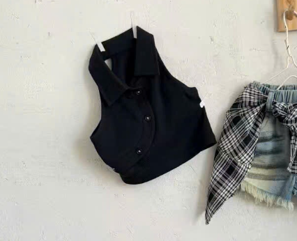 (E212) Áo sát nách cổ bẻ 2 màu trắng đen hãng HMX