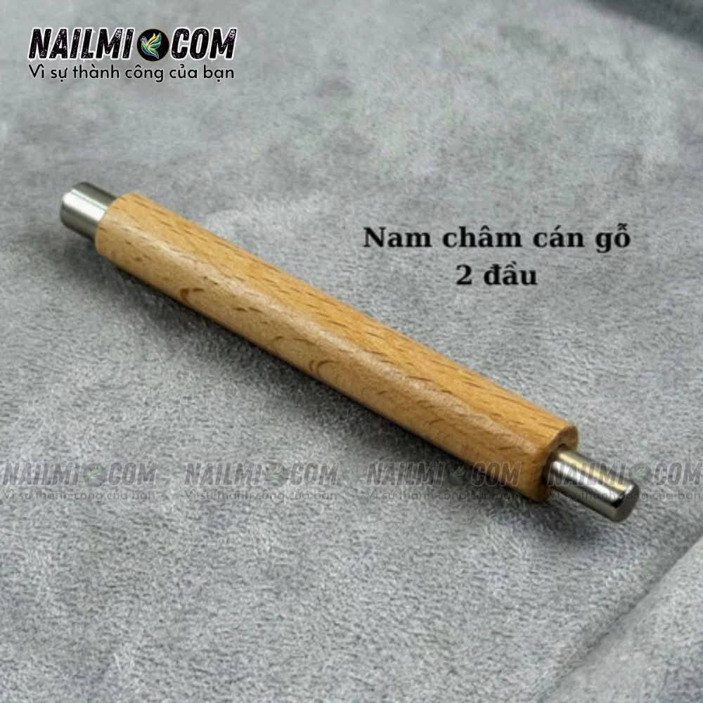 Thanh nam châm - Hơ mắt mèo nail - trụ tròn - gỗ_thumbnail_1