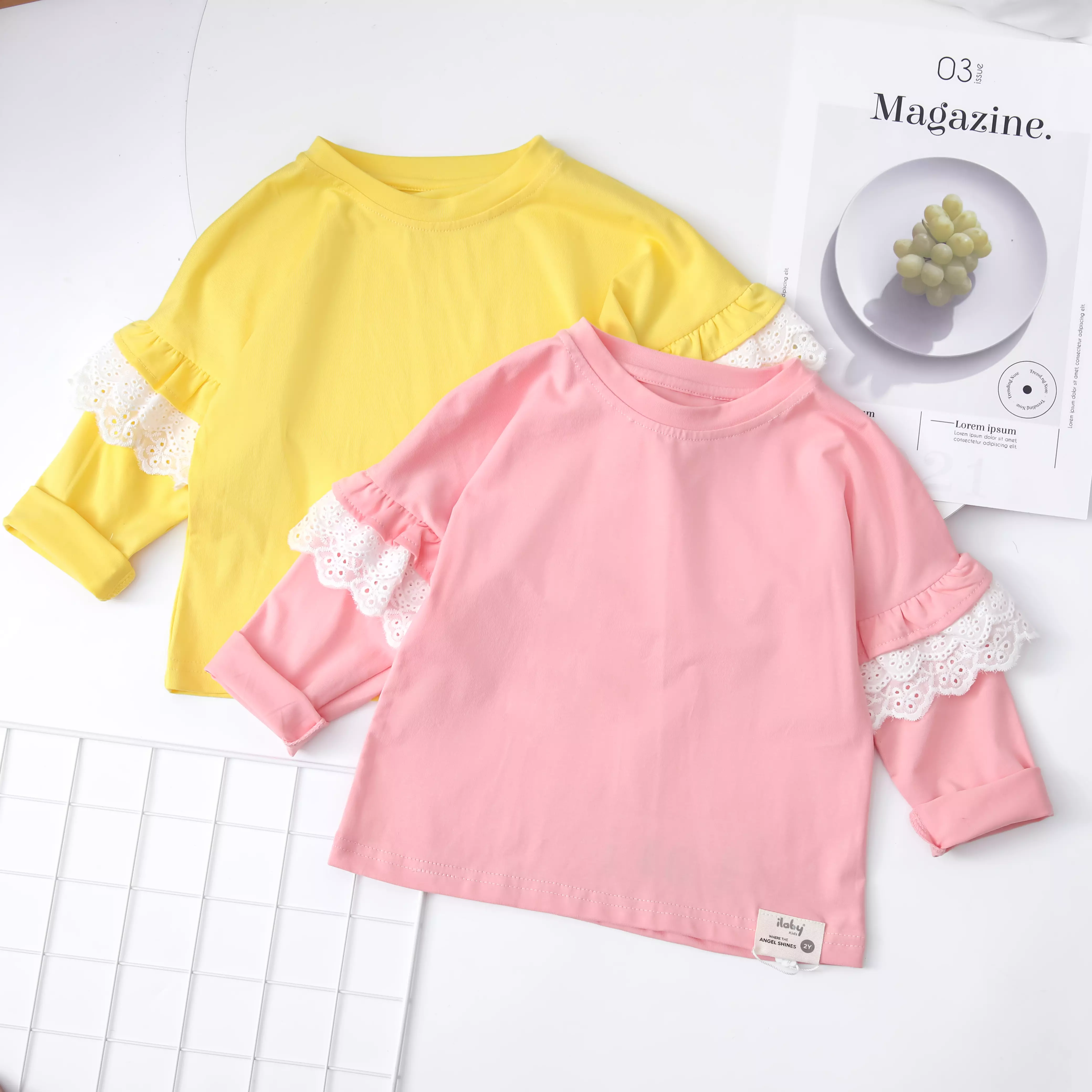 Áo thun bé gái tay phối ren_thumbnail_4